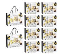 Of 10 Sturdy Gift Bags for Birthdays Offering Various Pattern Handles Easy Transport User Friendly in Any Event Sturdy Bags for Birthdays Offering Various Pattern Handles