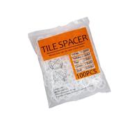 of 100 Circular PP Tiles Spacers in Multiple Sizes 1.0mm 2 3 for Accurate Installation on Various Surfaces Round Spacers
