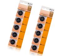 Of 10pc / 5pc CR2025 3V Lithium Coin Cell Batteries, High Capacity Long Last CR2025 Button Cells 20mm Diameter Packaging