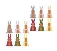 of 12 Easter Themed Money Pouches Assorted Color Soft Materials Gifts Holders for Rabbits Lover Event Fabric Money Bag