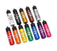 of 12 Oil Based Inks Paint Bottles for Work | Oil Inks Bottles Set, 60ml Per Bottle, for Professional Model Restoration, Model Enthusiasts and Artists