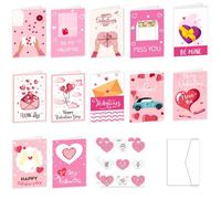 Of 12 Valentine Cards with Area for Love Notes to Your Sweetheart Greeting Unique Delicate