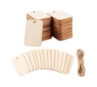 of 150 Untreated Wood Labels for Artistic Doodling and Handcrafted Decorations in Various Occasions Decorative Labels