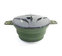 Of 2 Collapsing Silicone Cooking Bowls Transportable Rustless Backpacking Cookware for Outdoor Backpacking Excursions Collapsing Introduction Cookware