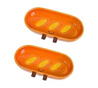 of 2 Elegant Ceramic Pet Containers for Little Creatures Including Hedgehogs Ideal for Cage or Table Use Safe Hamster Feeder