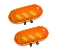 Of 2 Elegant Ceramic Pet Containers for Little Creatures Including Hedgehogs Ideal for Cage or Table Use Ceramic Hamster Food Bowl