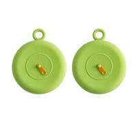 of 2 Expandable Round Lid Covers Cover Silicone Stretch Lids Food Wrap Lid Container Drink Can
