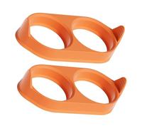 Of 2 Flexible Silicone Eggs Frying Rings Perfect Round Eggs Great for Pancakes Miniature Cakes Quick Cleaning Silicone Molds