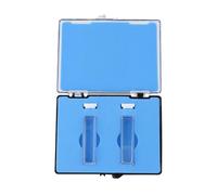 of 2 Optical Path10mm Quartz Cuvette Suitable with Pack and Optical size 5 * 45mm crafted from Silicone making it for laboratory use