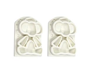 Of 2 Silicone Molds Animal Shape Cake Decorating Tool, Elephant | Chocolate Molds for Cake, Silicone Texture for Dessert, Baking Projects, Kitchen Baking Supplies