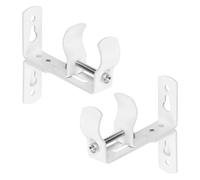 of 2 Strong Metal Curtain Rod Holder Adjustable Width Wall Ceiling Mounting Bracket Suitable for Home Offices Roman Rod Wall Parenthesis