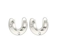 of 2 Wardrobe Bracket Supports with Screws Closet Rod Brackets Heavy Duty Wardrobe Supports Set for Closet Rods Curtain Rod Holder