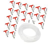 Of 20 Lagomorph Automatic Waterers with 10 Meter Clear Polystyrene Hose for Impermeable Moisturization Structure in Pet Enclosures Easy Installation Safe Substance Auto Watering Leverets
