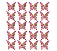 of 20 Multicolor Butterfly Beads for Crafting and Jewelry Making Acrylic Spacer Beads Making Accessories Decorative for