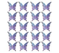 of 20 Multicolor Butterfly Beads for Crafting and Jewelry Making Acrylic Spacer Beads Making Accessories Decorative for