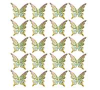 of 20 Multicolor Butterfly Beads for Crafting and Jewelry Making Acrylic Spacer Beads Making Accessories Decorative for