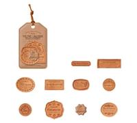 Of 20 Piece Ornamental Label Adhesives Decorative Sticker Set Feature Artistic Writing for Creative Projects Planner Decorations