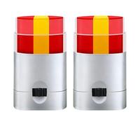 Of 2Pics Pack National 3-color Designing Face Paint Cream for Soccer Fan Skin Friendly Quick Drying Fan Party Oil Painting