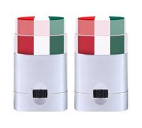 Of 2Pics Pack National 3-color Designing Face Paint Cream for Soccer Fan Skin Friendly Quick Drying Fan Party Oil Painting