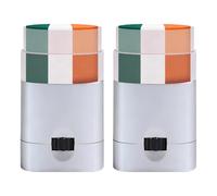 Of 2Pics Pack National 3-color Designing Face Paint Cream for Soccer Fan Skin Friendly Quick Drying Safe Face Painting Cream for Kids
