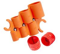 of 3 ABS Pipe End Chamfering Set Including Deburring Sharpeners and Depth Tool with 6 Measurements from 1/4 to Thou Compatible for Various Pipe Varieties Deburring Set