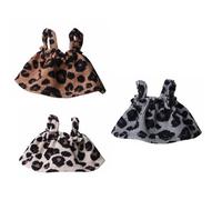Of 3 Beautiful Sleeveless Dresses for Chinchillas and Tiny Animals Breathable Outfits with Fine Stitching Fancy Dress Up