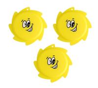 Of 3 Colorful Beach Flying Plate with Water Hole Swimming Pool Activity Toy Silicone Texture for Family Bonding Silicone Sprinkler Flying Plate