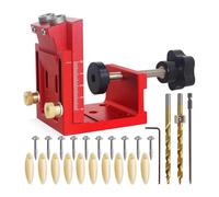 of 3 Multiple Functional Transportable Hole Hit Set for Various Materials Thicknesses Ideal for Woodworking Enthusiasts Furniture Crafting