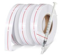 of 3 Rolls Red Syringes Line Sticker Label Sticker