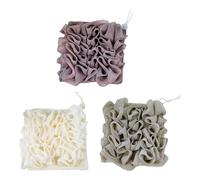 of 3 Shower Puff with Soap Dispenser Design for Fast Lather Creation Efficient Bath Use Bath Puff