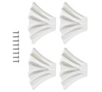 of 4 ABS Downspout Diverters Permanent Rain Management Protects Grass from Damage Tight Direct Current Assemble for Home T Square Redirector