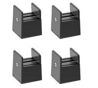 of 4 Sturdy Bed Risers 2Inch Thick Leg Extenders Accessory for Desk Chair Sofa Storage Solution Use Under Bed Storage Risers for Luggage