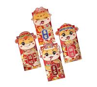 of 4 Traditional Envelopes Traditional Accessory for Celebrating 2025 Snake Year Chinese New Year Money Gifts Bag Business Party Packets