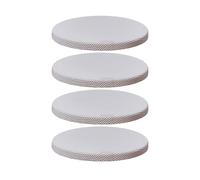 Of 4pcs White Painted Iron Loudspeaker Net Grille with Straight Edges Design Perfect for in Ceiling Sound Device Iron Loudspeaker Grille