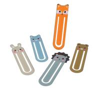 of 5 Creative Animal Design Paper Clips for Journals