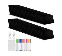 of 50 Small Chalkboard Food Labels with 12 Color Writing Tools and Cleaning Set for Wedding Party Buffet Table Setting Acrylic Standing Sign