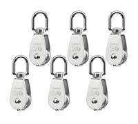 of 6 304 Stainless Steel Pulleys with 250kg Load for Industrial Lifting Strong Pulley