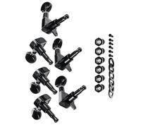Of 6 Left Hand Guitar Machine Heads with Bushings and Screws Metal Texture for Standard 13 / 32inch Installation Guitar Machine Heads