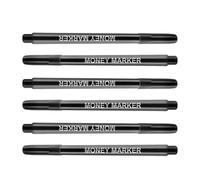 of 6 Professional Currency Examination Pens User Friendly Inks Formulas Suitable for Banknotes Receipts Bill Detection Marker