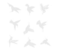 of 9 Bird Safe Window Markers Highly Visible Reflective Sticker to Wild Birds from Hitting Clear Surfaces Bird Protections Decal