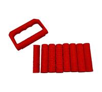 of 9 Clay Craft Rollers Set with 8 & Handle for Pottery and Miniature Terrain Terrain Texture Rollers