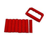 of 9 Clay Texture Rollers Set with 8pcs and a Handle for Miniature Terrain Modeling and Pottery Crafting Clay Modeling Roller