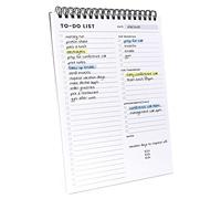 Of a Happy Kind To Do List Notepad: With Multiple Functional Sections - 6.5 x 9.8 60 Sheets - Spiral Daily Planner Notebook - Task CheckList Organizer Agenda Pad for Work - Note and Todo Organization