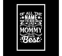of All The Name i Like Mommy Quotes Typography and Mug Design Wall Stickers 50.4x81.9cm Can Modify and add Information White