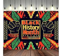 of black historical month background cloth - suitable for birthday, photo booth, and outdoor celebration banners 350x230cm
