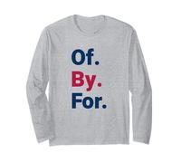 of By for Democracy Bold Civic Statement Long Sleeve T-Shirt