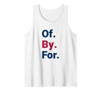 of By for Democracy Bold Civic Statement Tank Top