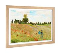 of Claude Monet Poppy Field Art Framed Wall Art Print A2