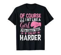 Of Course I Hit Like A Girl Kickboxing Sparring Boxing Fan T-Shirt