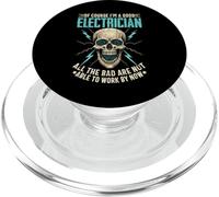 of course i'm a good electrician skull high voltag men women PopSockets PopGrip for MagSafe